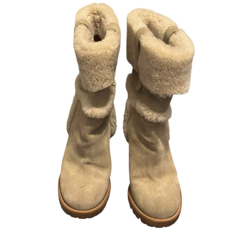 Coach Harlie Suede Bootie Shearing Trim women's 8B - Picture 14 of 15